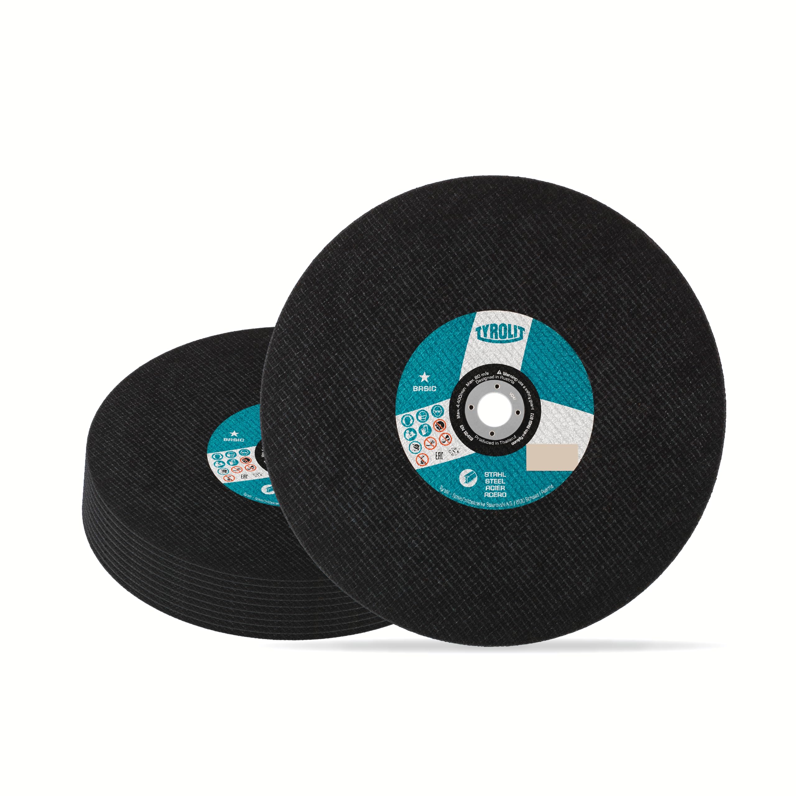 Tyrolit 41 disco de corte recto, tejido unidas, tamaño 350 x 2,8 x 25,4, VE: 10 pieza, 1 pieza, 223033