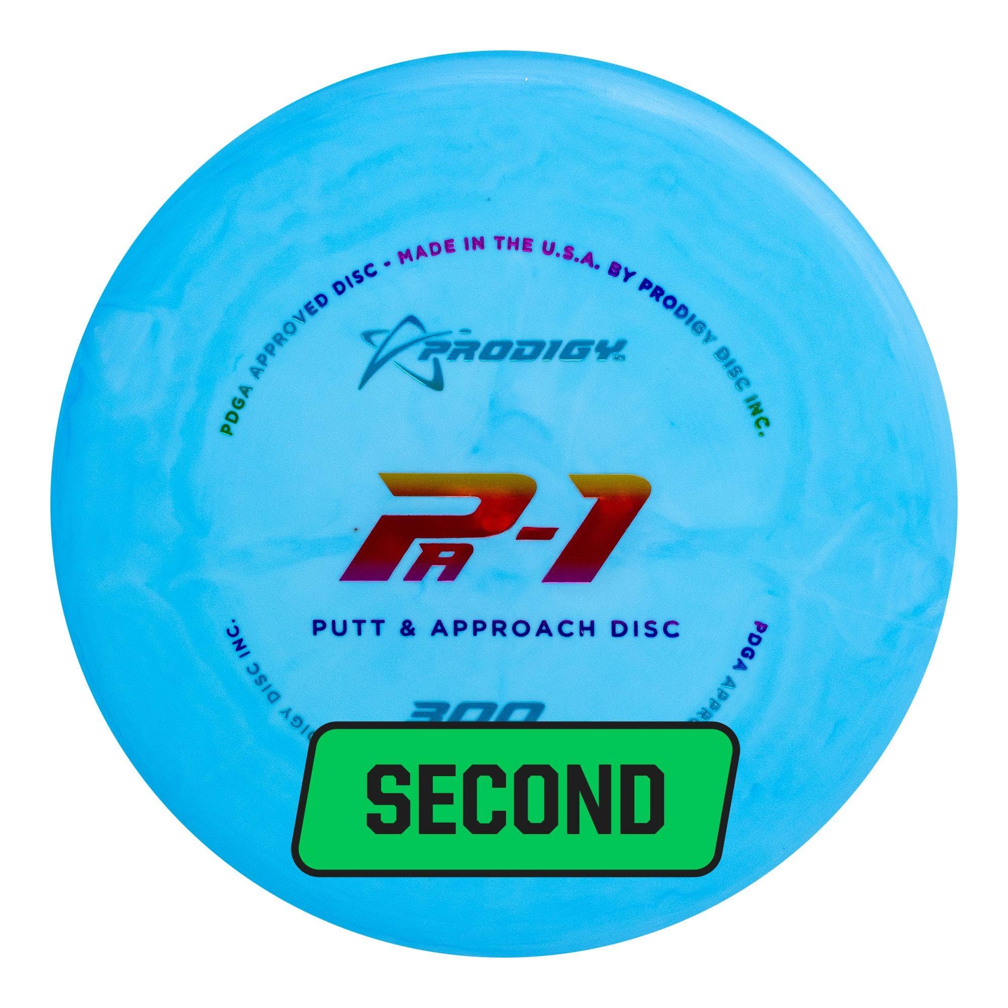 Prodigy Disc Factory Second 300 Soft PA-1 Disc Golf Putter | Stable Disc Golf Putter | Optimum Feel & Grip | Stable to Overstable Flight in All Wind Conditions | (Colors May Vary) (170g+)