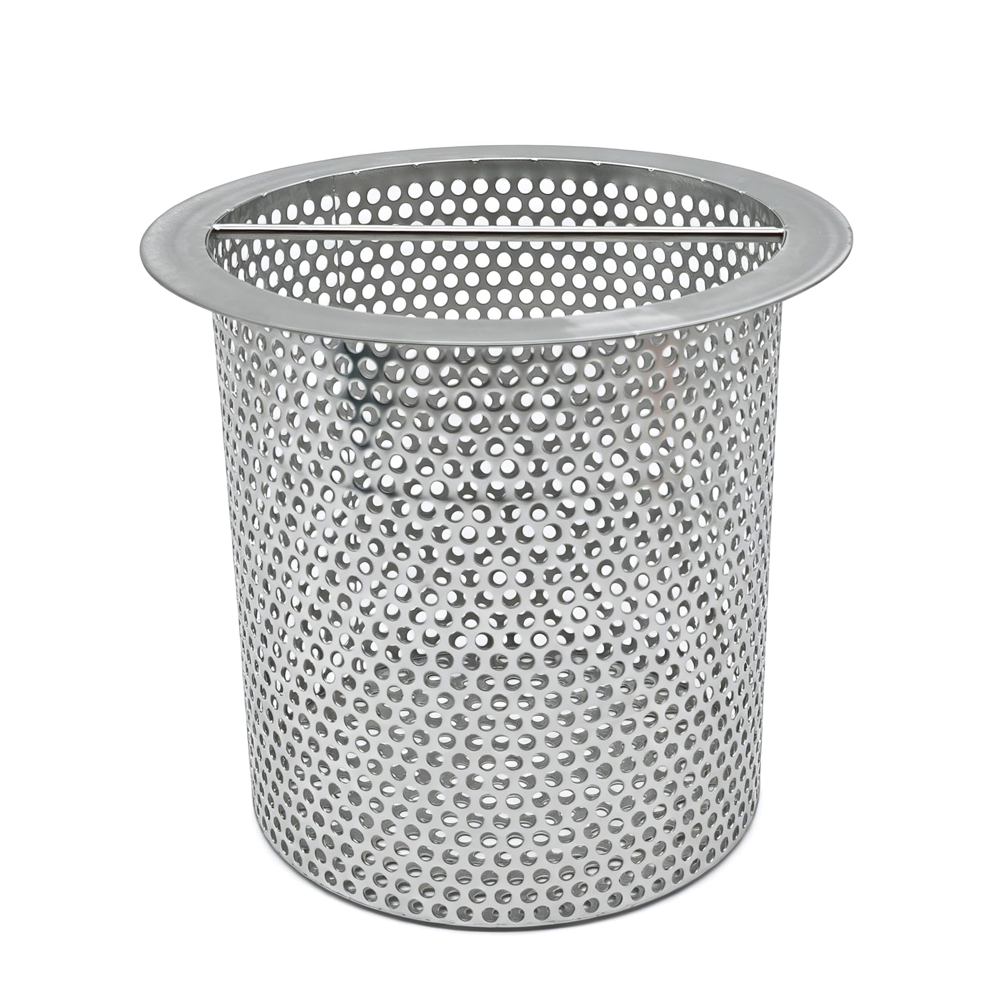 8.7" Diameter Floor Drain Strainer 8" Tall 304SS Cylinder Filter Basket