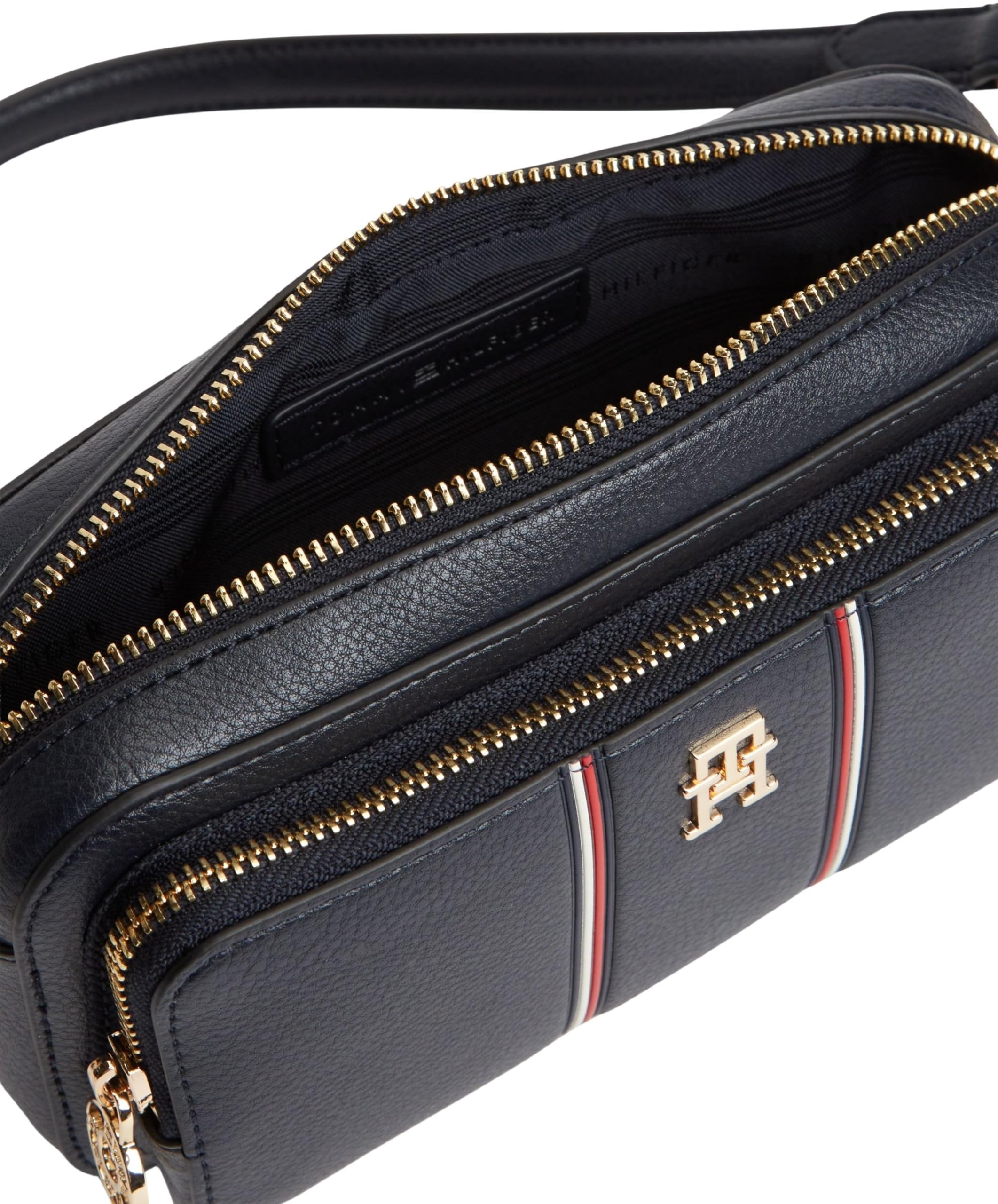 Tommy Hilfiger Damen Schultertasche Daily Camera Bag mit Außentasche, Blau (Space Blue), Einheitsgröße