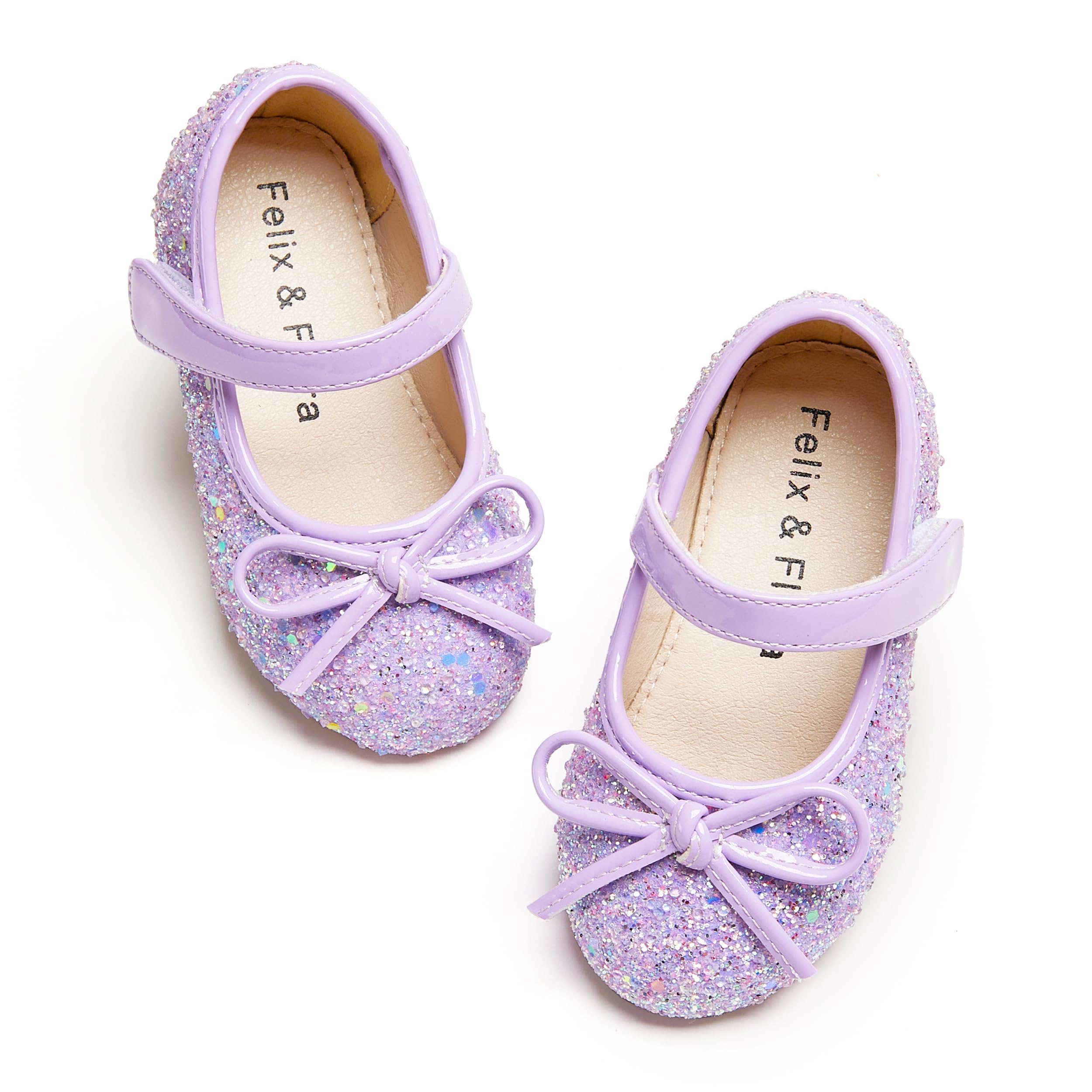 Felix & Flora Toddler Flower Girl Dress Shoes - Girl Ballet Flats Party School Shoes Wedding