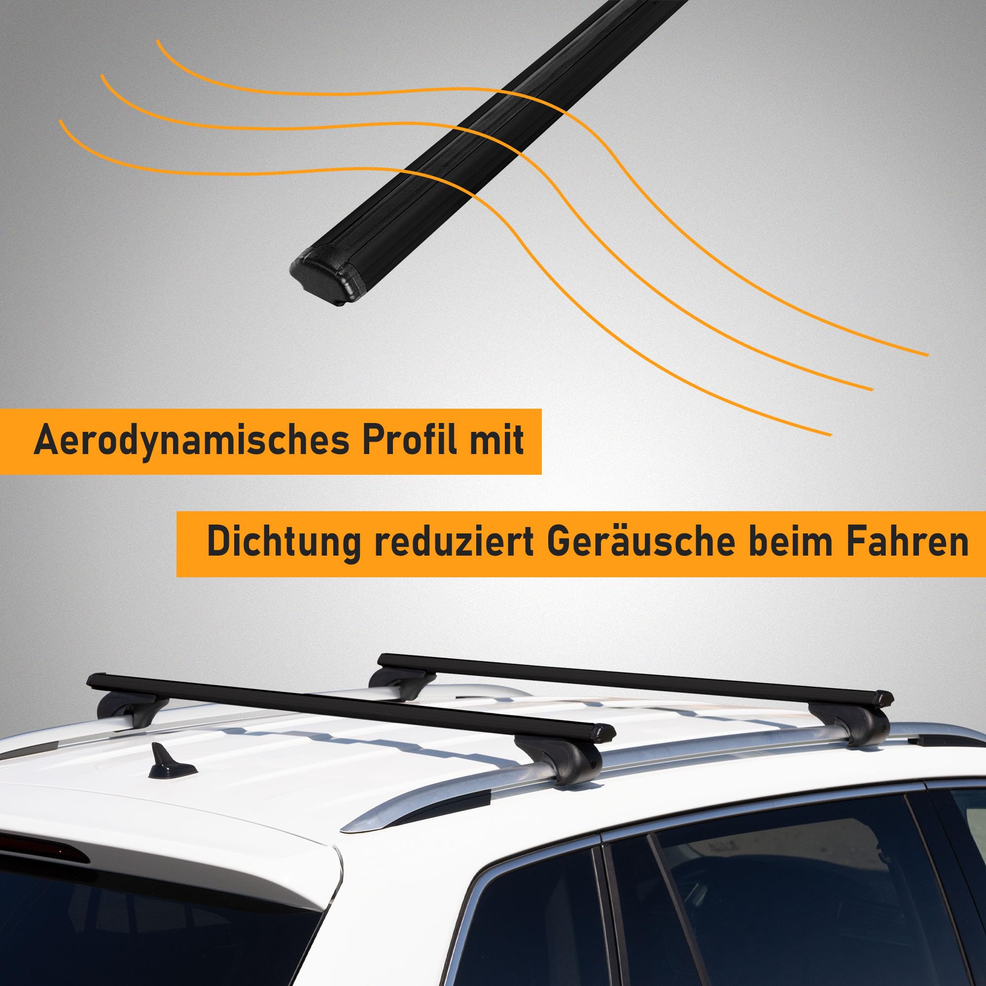 CHROMEMASTER | Dachgepäckträger Dachträger | Kompatibel mit Citroen Berlingo 2018+ | Er dient zum Transport Einer Dachbox, Fahrradträger, Leiter; Leichte Konstruktion aus Aluminium