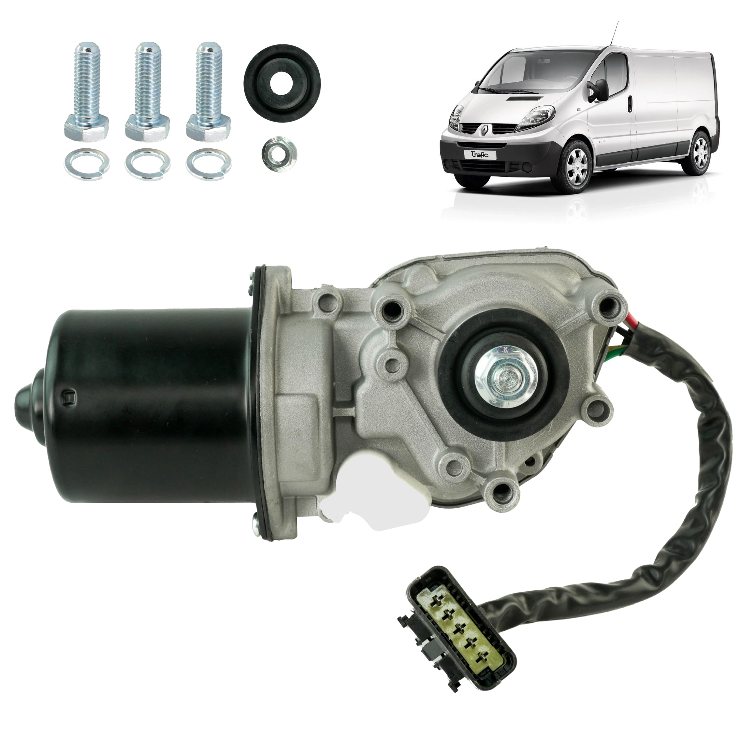Motorino tergicristallo compatibile per Trafic 2, Vivaro A e Primastar (2001-2014). 2881000QAC, 91160081, 4408625