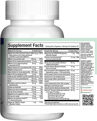 Miniatura 2 de Maxi-Health - Multivitamínico para adolescentes vitaminas naturales para adolescentes de 12 a 17 años mejora el desarrollo y la salud inmunológica