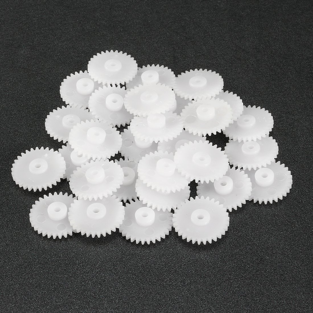 uxcell 30pcs Plastic Gears 30 Teeth Model 302A Reduction Gear Plastic Worm Gears for RC Car Robot Motor