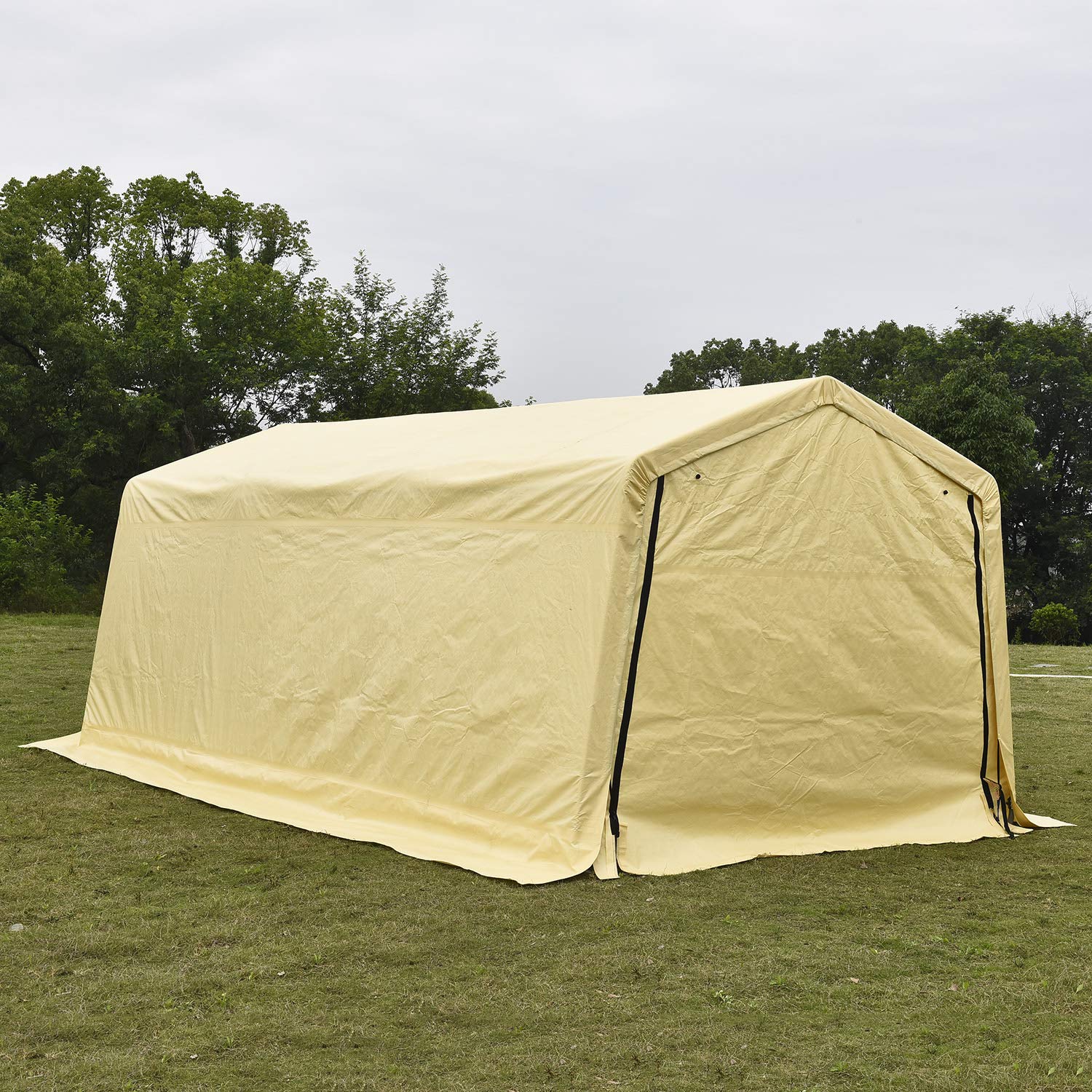 walnest Auto Storage Shelter Car Garage Steel Heavy Duty Carport Canopy