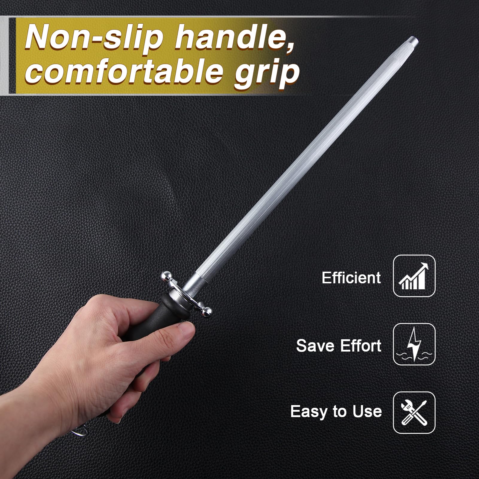 Amazon.co.jp: LEONTOOL 10インチ ホーニングスチール 研ぎ棒