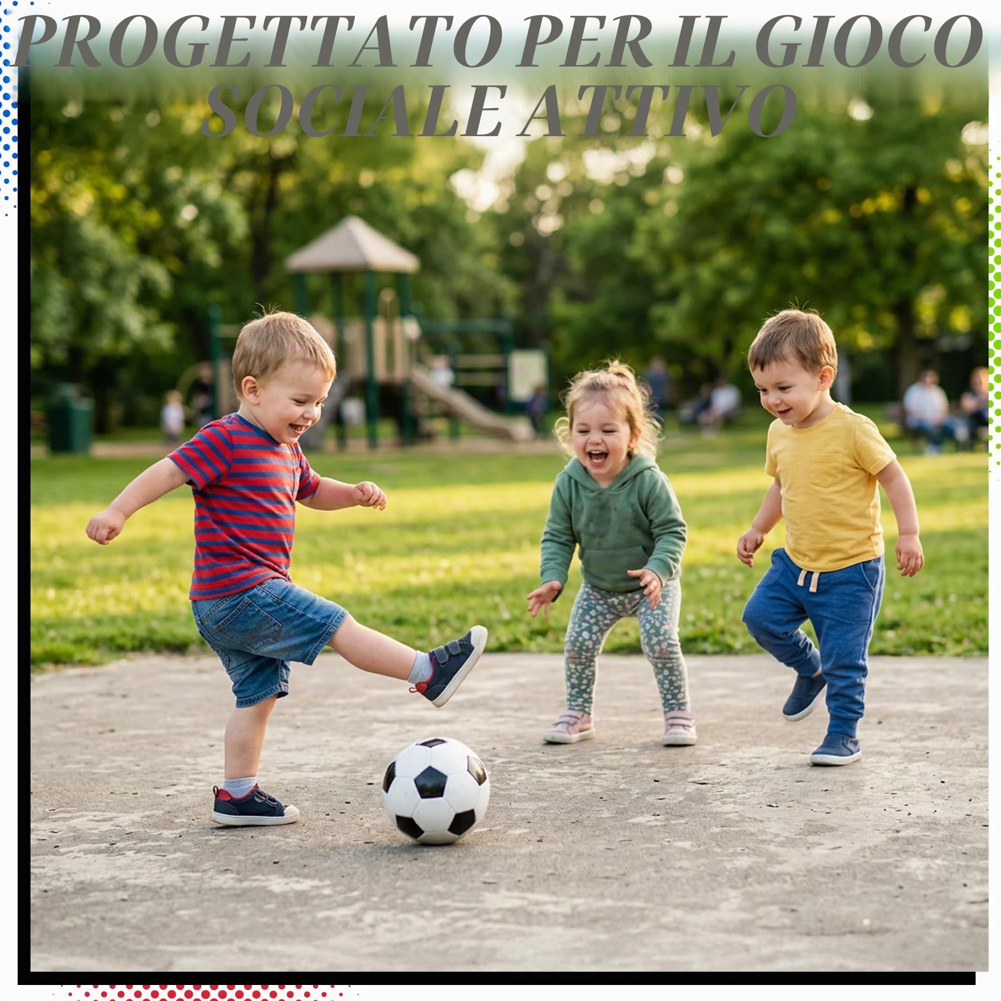 Pallone da calcio taglia 2–5, pelle PVC di alta qualità, con pompa. Per bambini, ragazzi e adulti. Ideale per allenamento, partita o gioco. Disponibile in confezione da 1 o 4