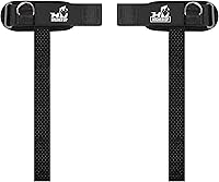 Vista 10 de Ekkovision Correas de levantamiento de pesas con anillo en D con puños, soporte de muñeca para hombres, correas de elevación gruesas y cómodas