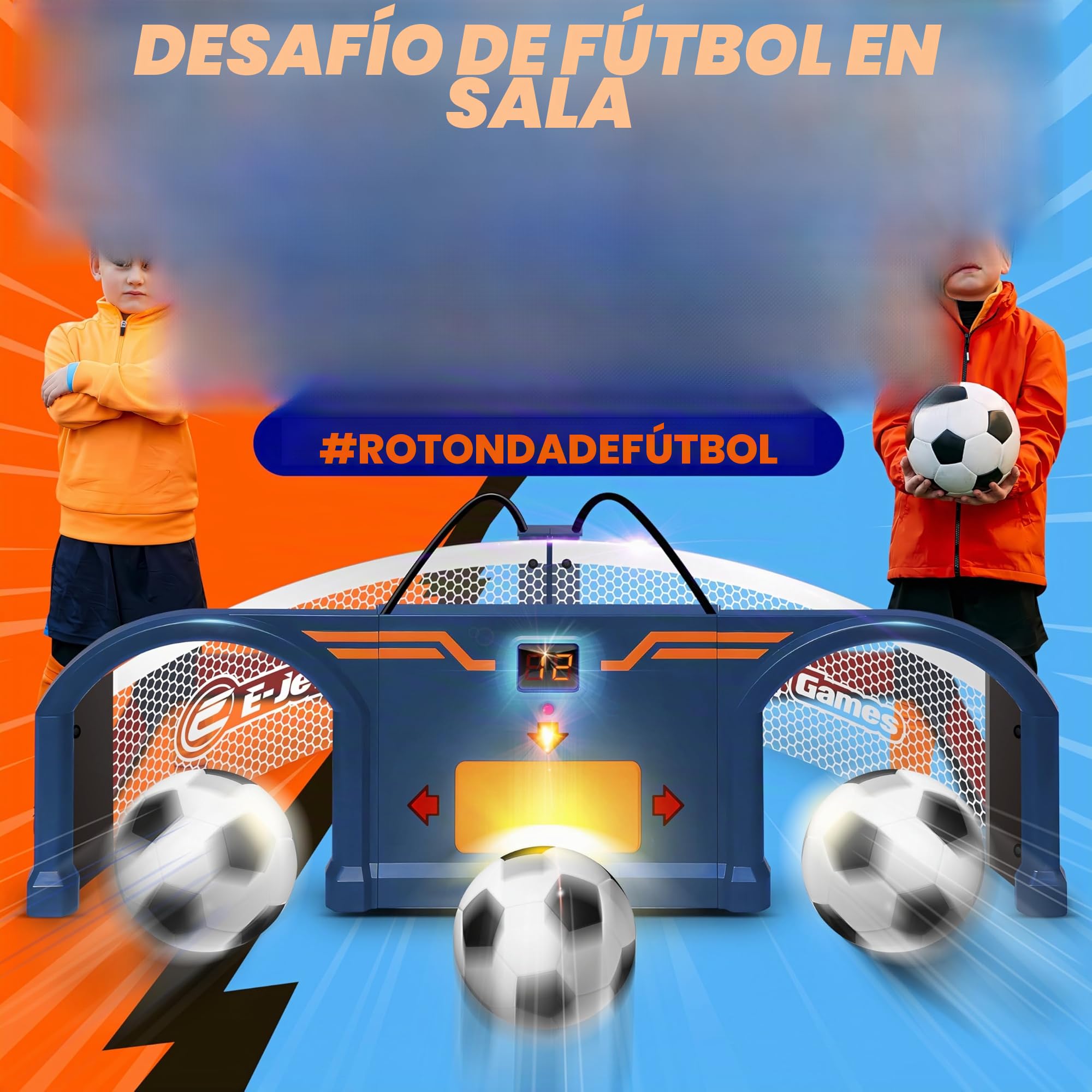 E-JET Soccer Roundabout | Juego de juguetes de fútbol para niños, juguetes de interior, regalos de cumpleaños de Pascua para niños y niñas a partir de 6, 7, 8, 9, 10 años