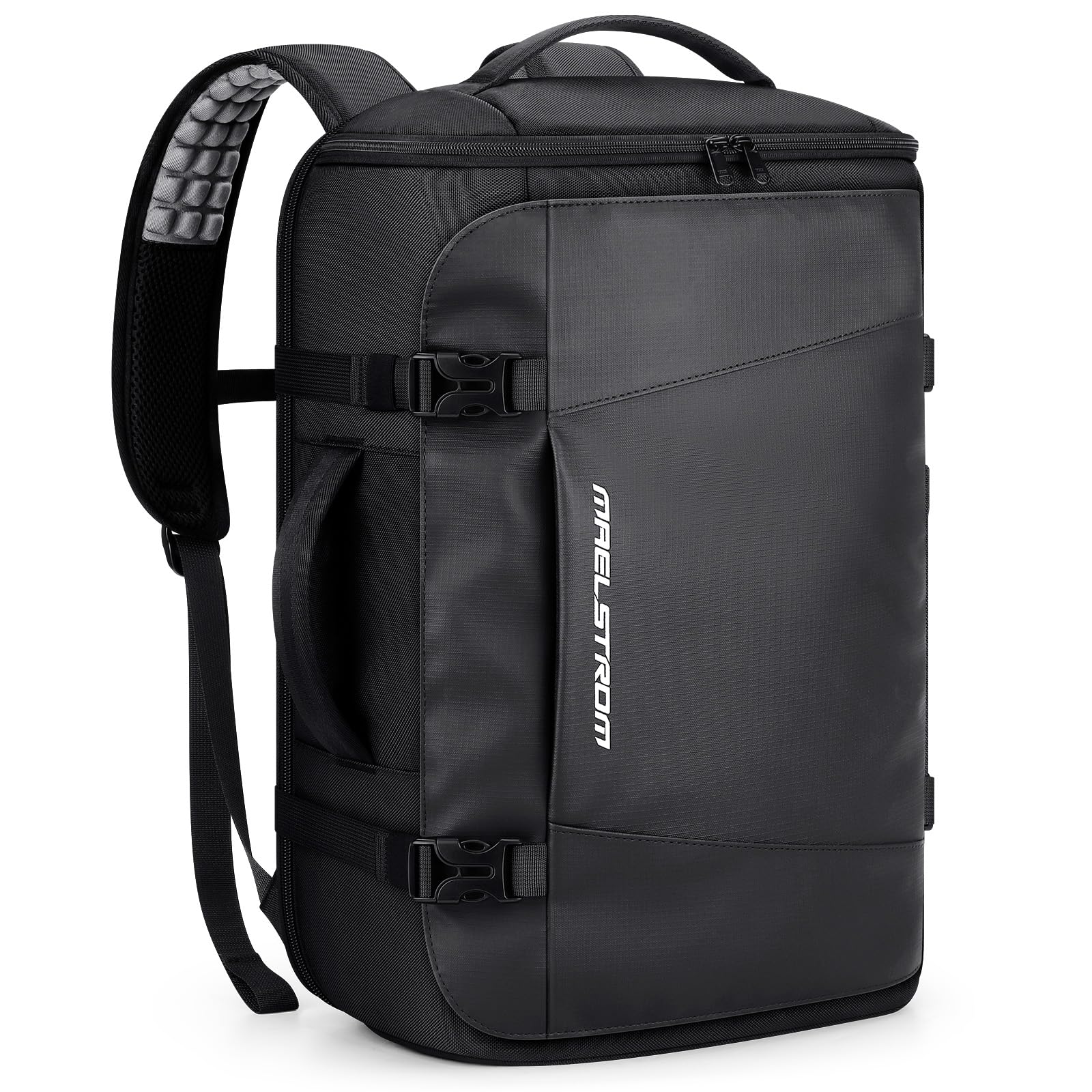 40L Travel Backpack, TSA Carry On Laptop Backpack for Men Women | Flight Approved, Large Capacity with 180° Opening, Water-resistant, Luggage Belt, Fits 15.6-17.3" for Business/Work/Trips