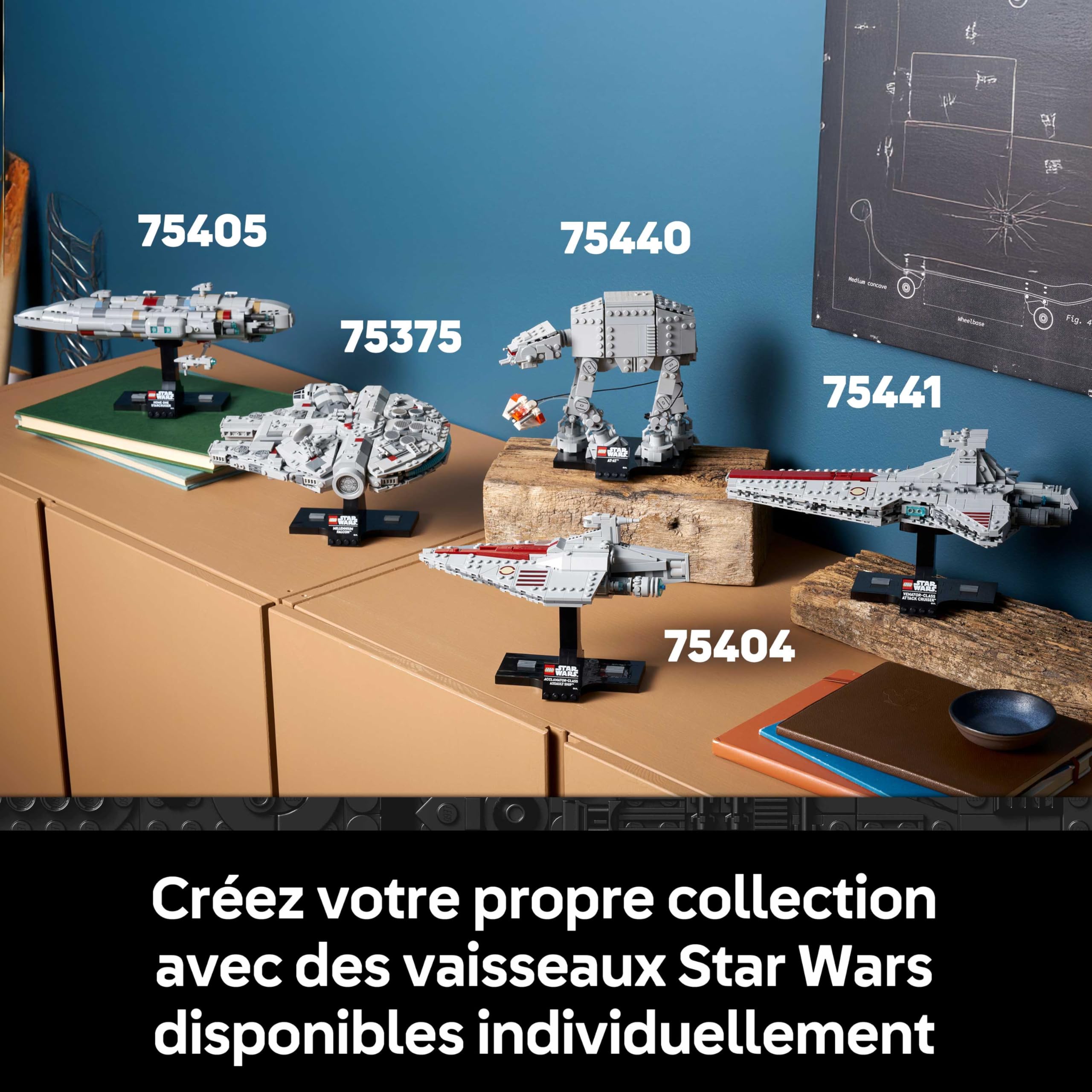 LEGO Star Wars 75441 Le Croiseur d’Assaut de Classe Venator - Set de Construction Adulte - Maquette du Vaisseau de la République - Décoration Salon - Cadeau Collector pour Fans de La Revanche des Sith
