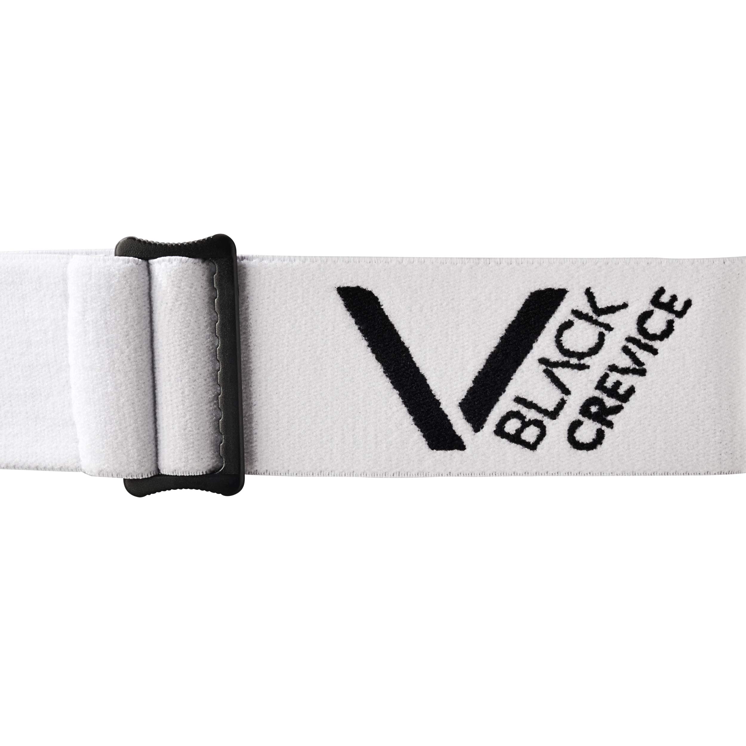 Black Crevice Lunettes de Ski Schladming - Double écran - Revêtement Anti-buée - Protection UV400 (Blanc/Noir, M (Tour de tête 55-58 cm)