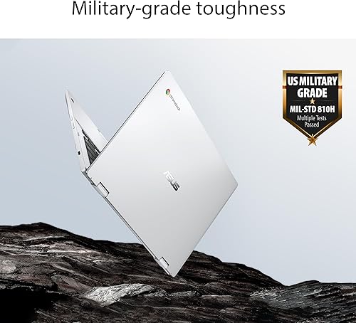 Miniatura 3 de ASUS Chromebook Flip CX1 Laptop convertible, pantalla táctil FHD NanoEdge de 14 pulgadas, procesador Intel Celeron N4500, almacenamiento eMMC de 128