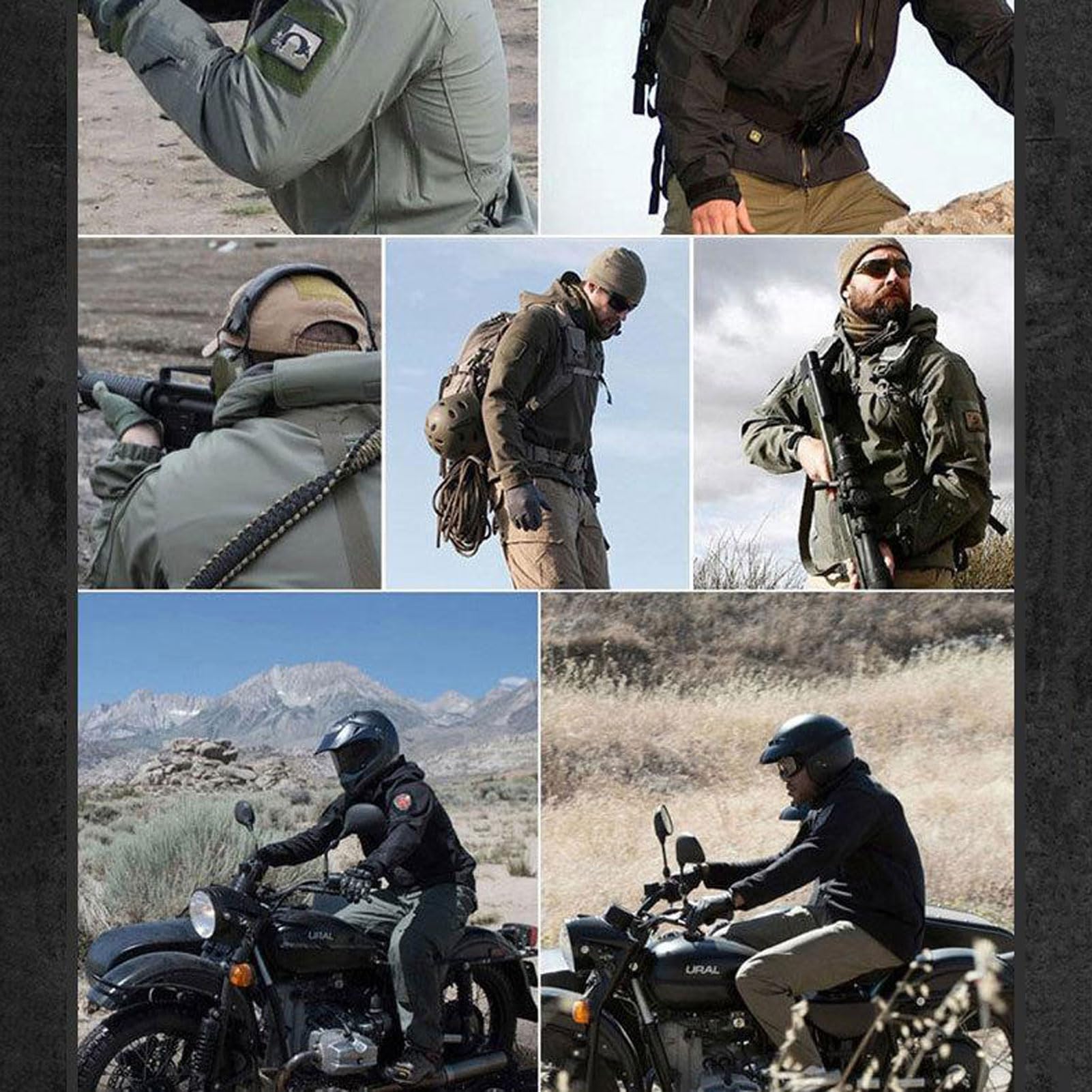 Trajes de pesca para hombre, piel de tiburón, forro polar suave, grueso, montañismo, camping, tácticas, entrenamiento, impermeable, verde militar