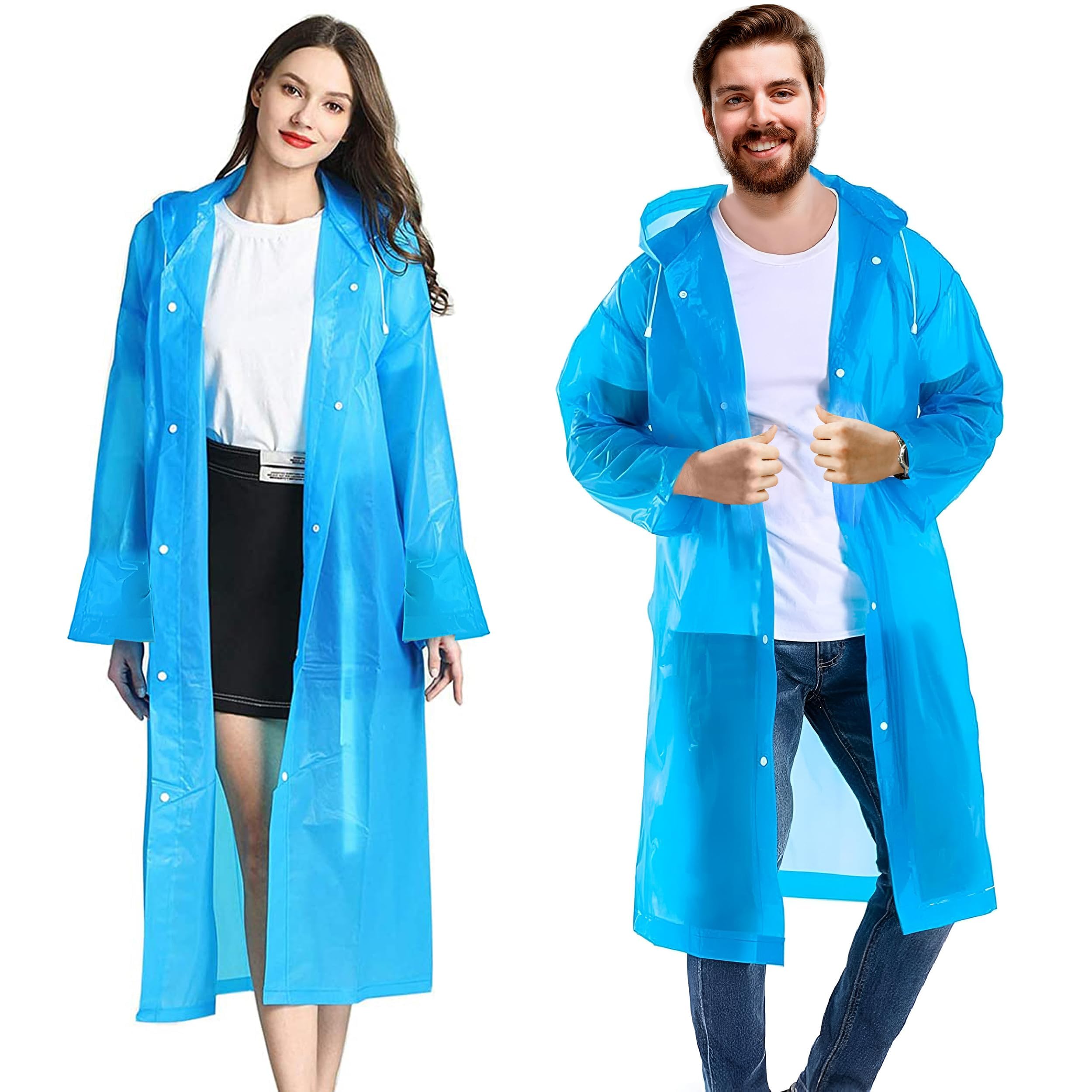 rr design Unisex Raincoat With Hood - (Pack of 1) | Waterproof Rain Poncho | EVA Material | Reusable | Lightweight | Universal Size | Raincoat for Men and Women-picture-20