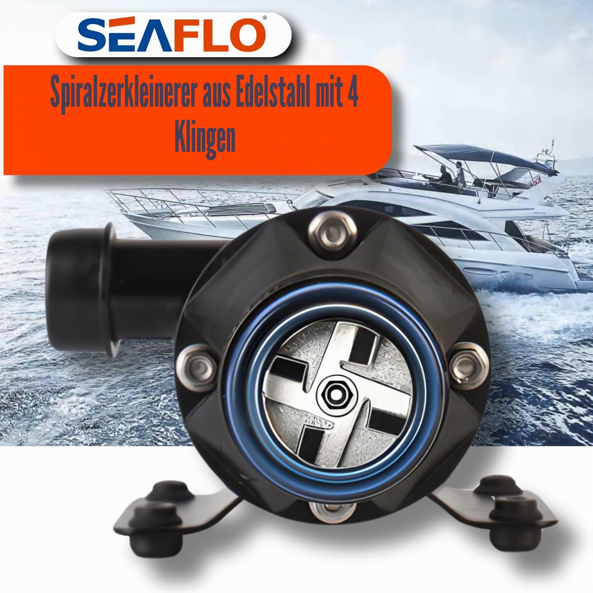 SEAFLO Neues Zerkleinerungspumpensystem 12 V für RV Marine 01 Serie verbesserter Motor