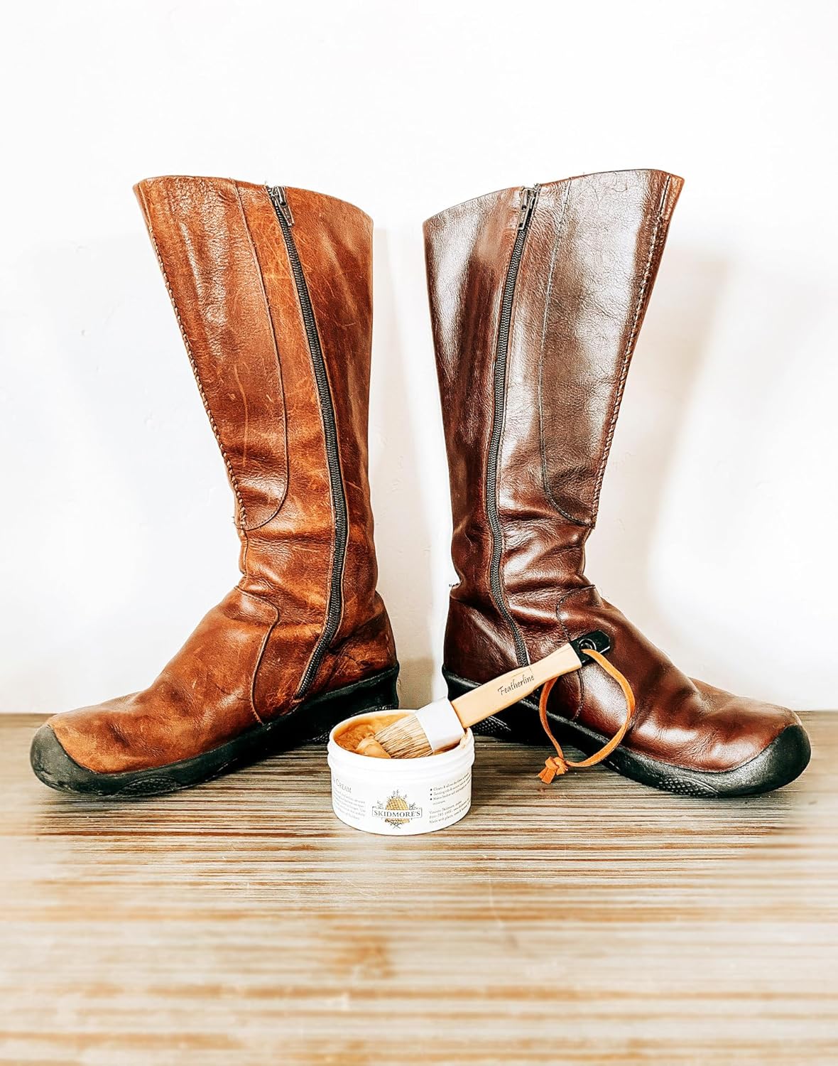 Skidmore's Restoration Cream + Featherline Applicator 2 Brush Set