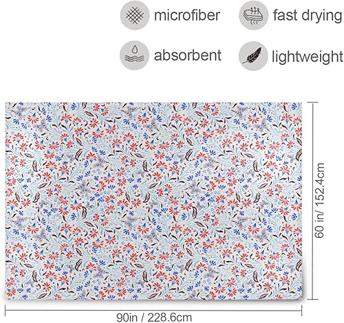 Miniatura 3 de KLL Paisley Moths Floral Modern Plush Blanket, Warm Warm Throws for Chair, Couch, Bedroom, Holiday Blanket 60x90 Inches Plush Travel Blankets