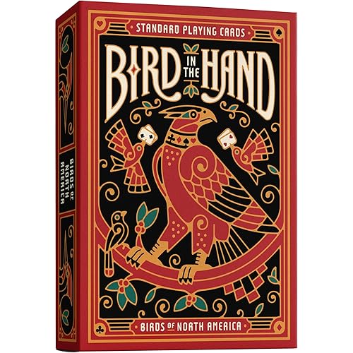 Bird in The Hand Themed Playing Cards | 54 Pieces of Stunning Custom Art | Unique Bird on Every Card in The Deck