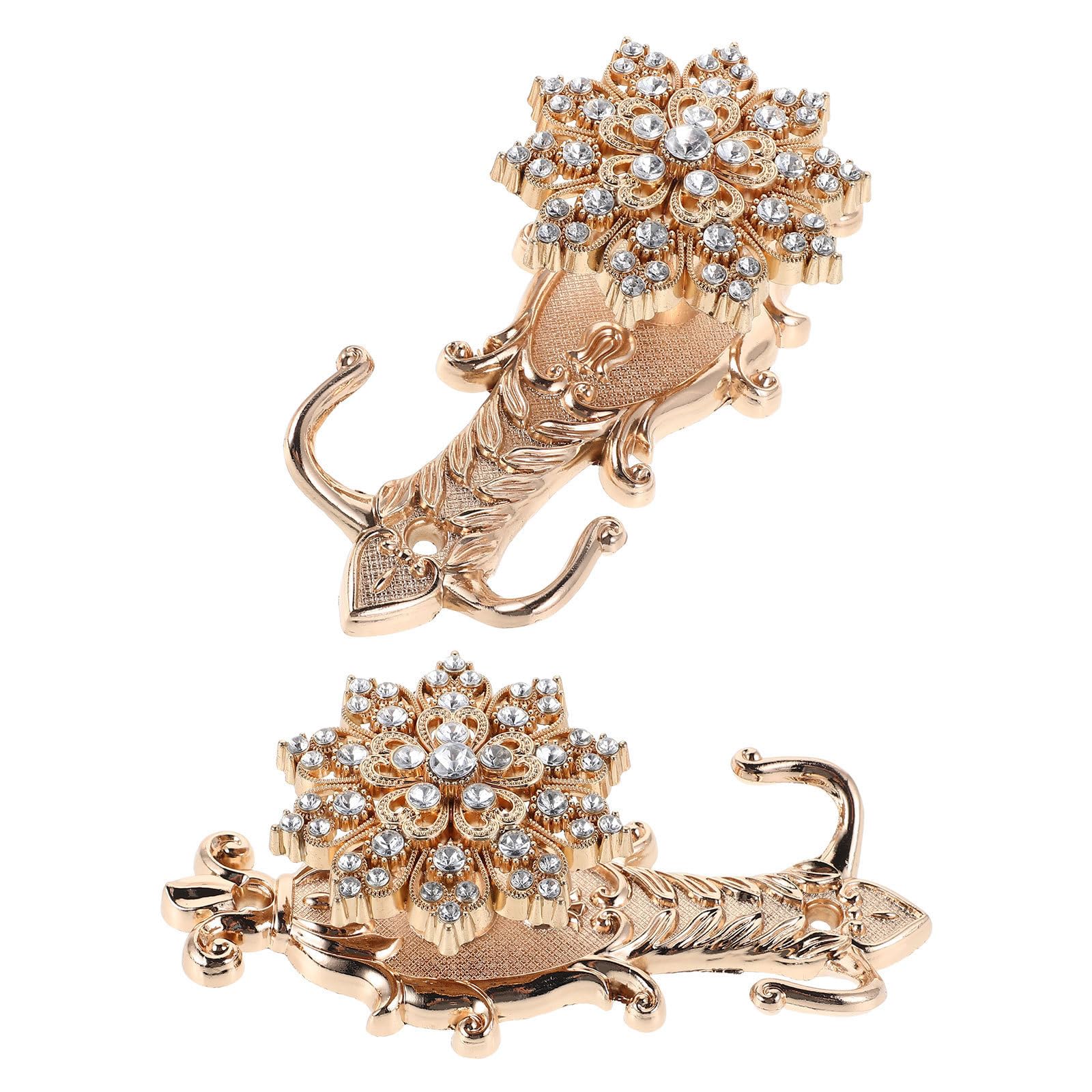 Ganchos de metal vintage estables y decorativos de aleación de zinc para el baño