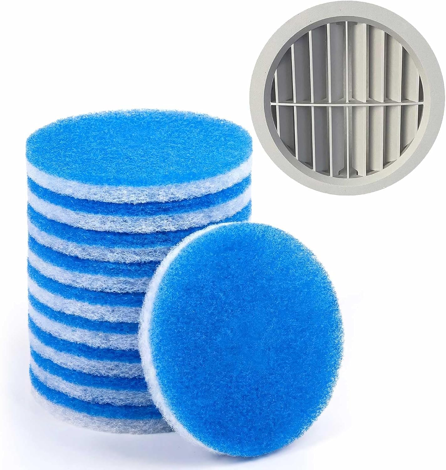 Ziliny 10 Pack RV AC Filters for Air Conditioner Vent 12.9 x 5.5 Inch RV Filters Replacement for Air Conditioner Vent Compatible with MERV 6 AC Filter(Rounded Rectangle)
