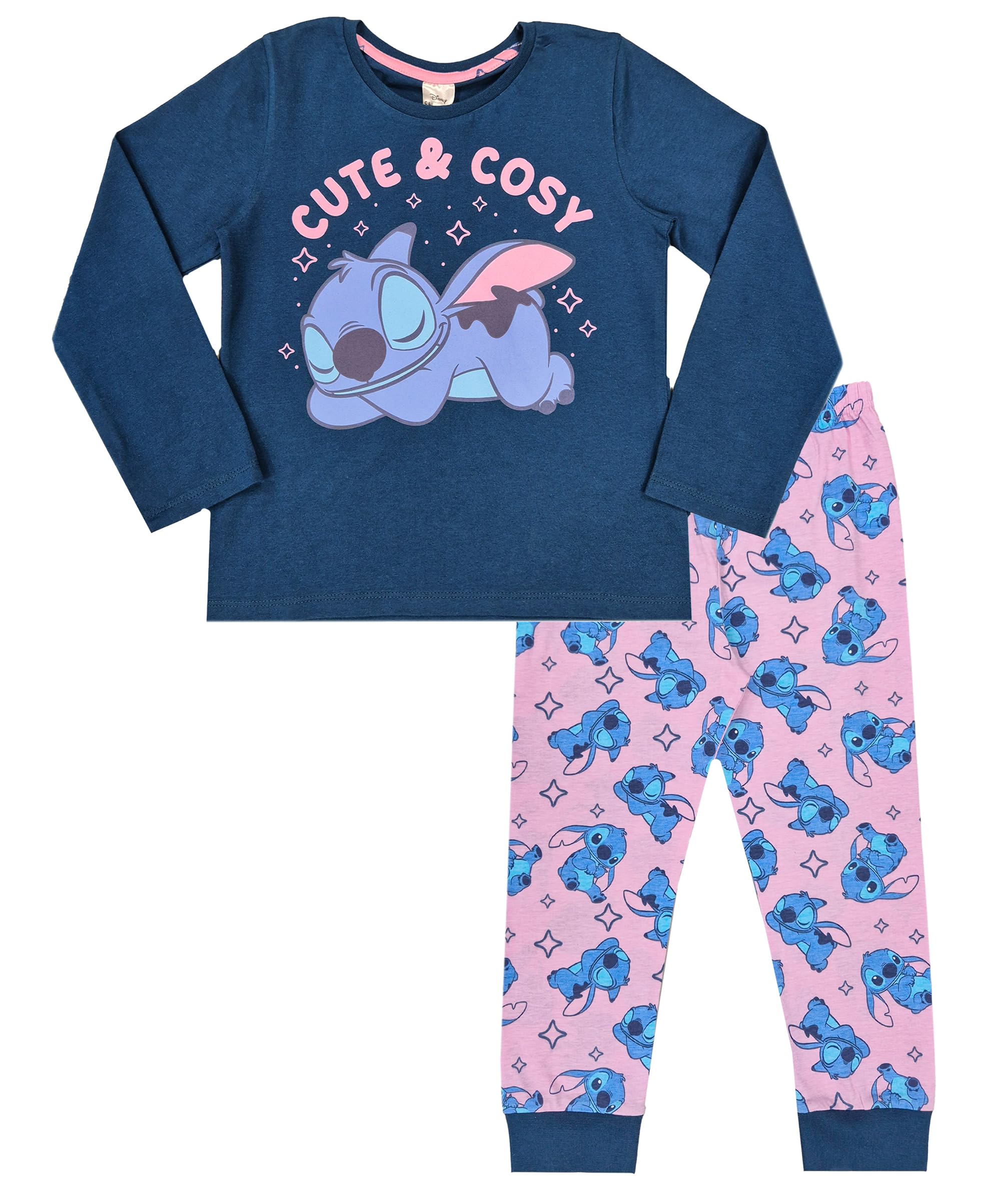 Disney Girls Multicolour Lilo & Stitch Pyjamas Cute & Cosy (Lilo & Stitch Cute & Cosy, 13 Years)