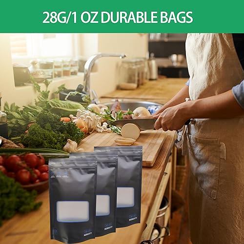 Miniatura 5 de Bolsas de 1 onza, bolsas terp de almacenamiento y curado de bloqueo y sellado, bolsas reutilizables sellables por calor para almacenamiento de