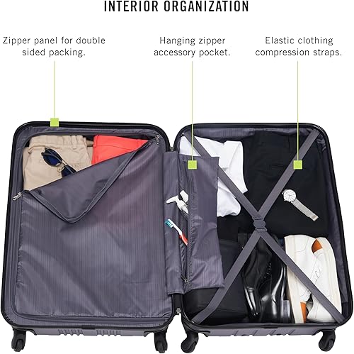 Miniatura 3 de Kenneth Cole Reaction Out Of Bounds - Equipaje de transporte vertical, Púrpura(Smokey Purple)), 5705069SP