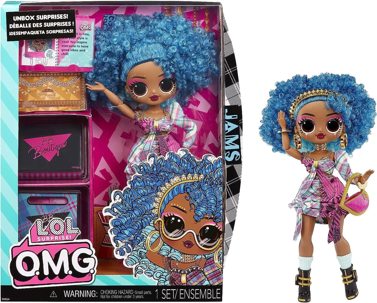 L.O.L. Surprise! LOL Surprise OMG Jams Fashion Doll with Multiple Surprises and Fabulous Accessories – Great Gift for Kids Ages 4+
