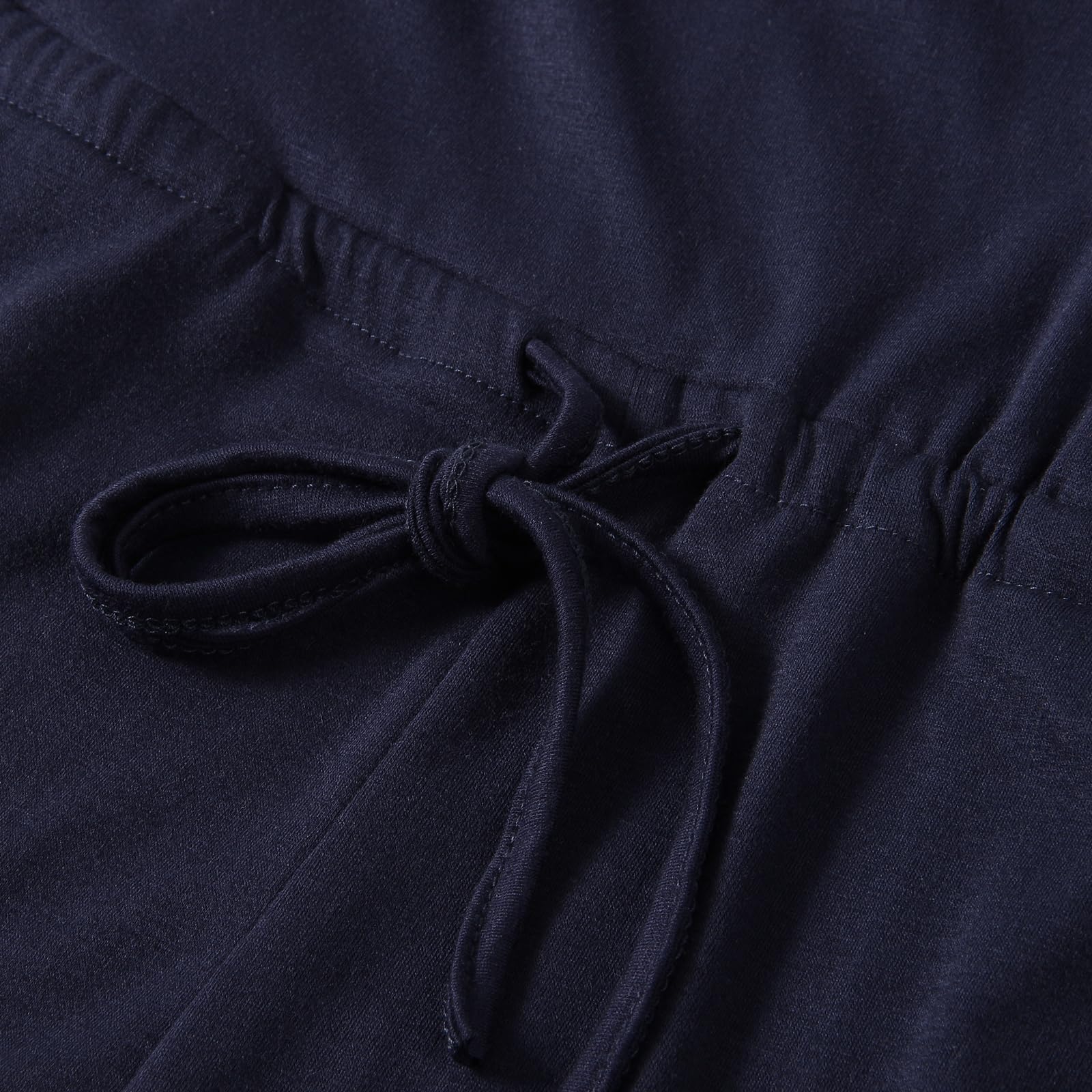 Combinaison d'été élégante et décontractée pour femme - Manches courtes - Taille élastique réglable - Couleur unie - Avec poches