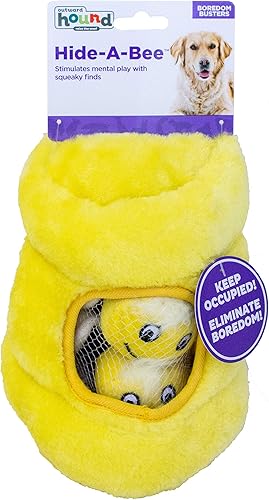 Vista 29 de Outward Hound Hide A - Paquete de 3 zorros chirriantes de peluche de repuesto para perros, rompecabezas