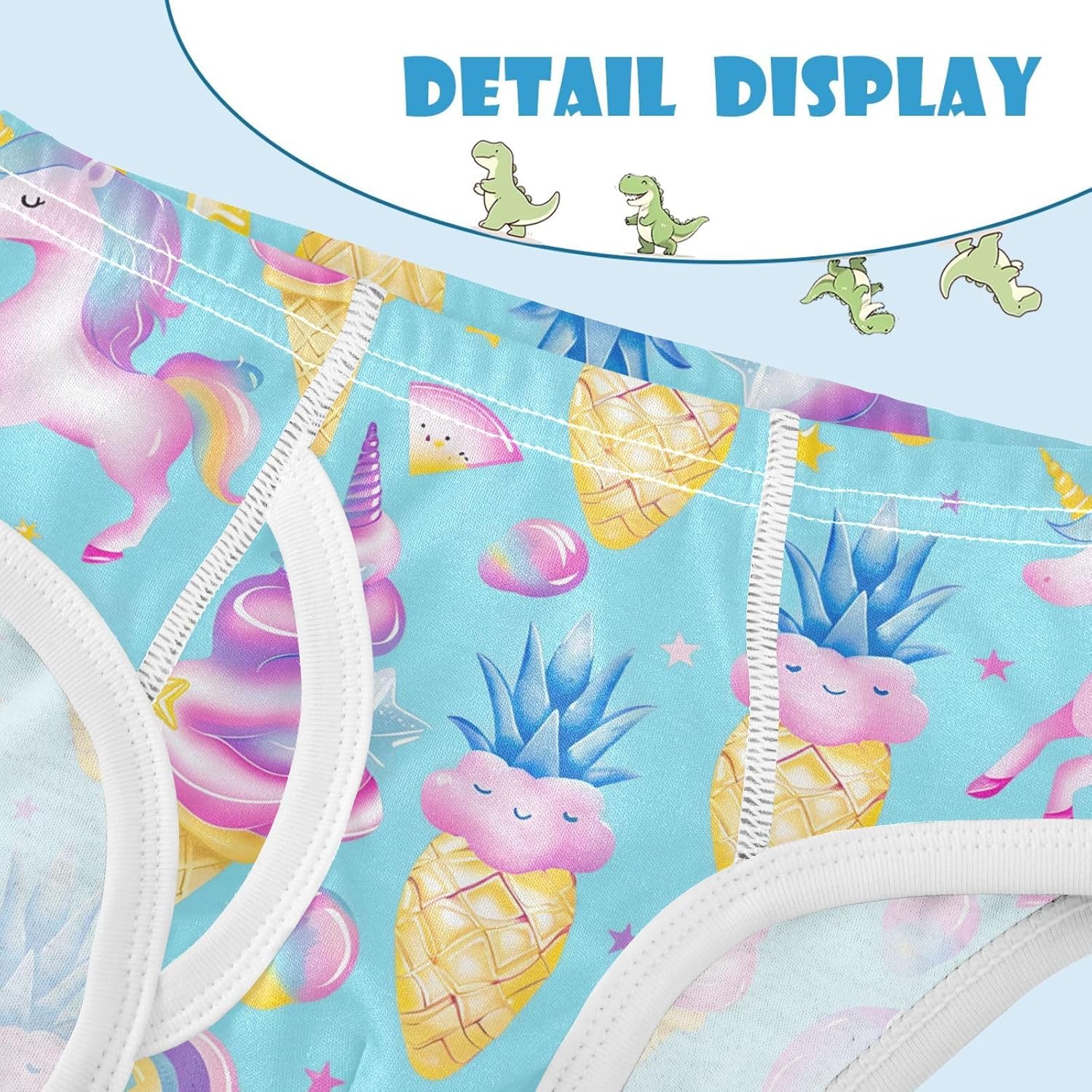 visesunny Boys Training Underwear Blue Unicorn Icecream Breathe Cotton Potty Briefs Size 2T-8Y for Toddler
