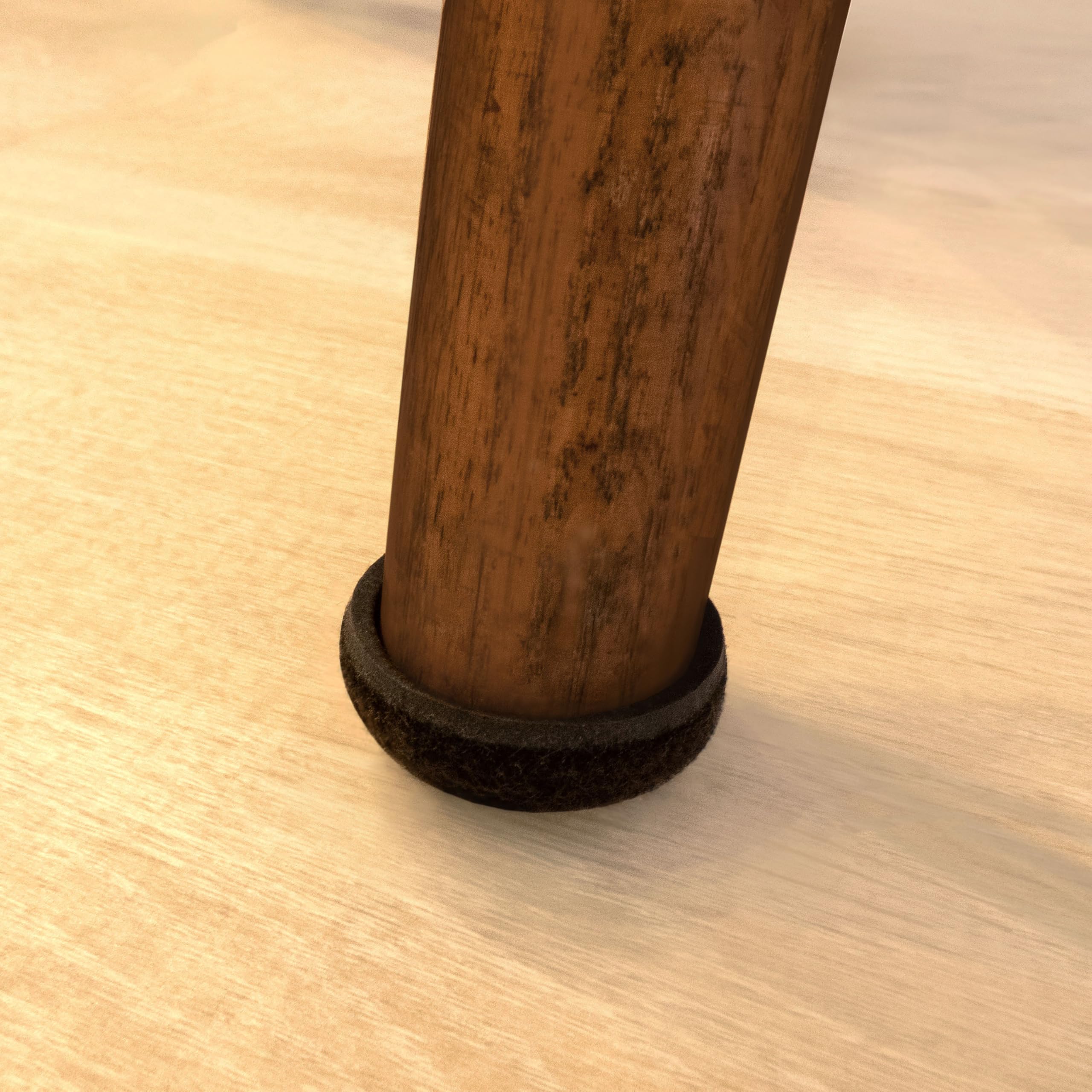 Super Sliders 1 Round Formed Secure Reusable Felt Furniture Sliders for Hard Surfaces Noise-Reducing Adhesive Furniture Moving Pads — view 8