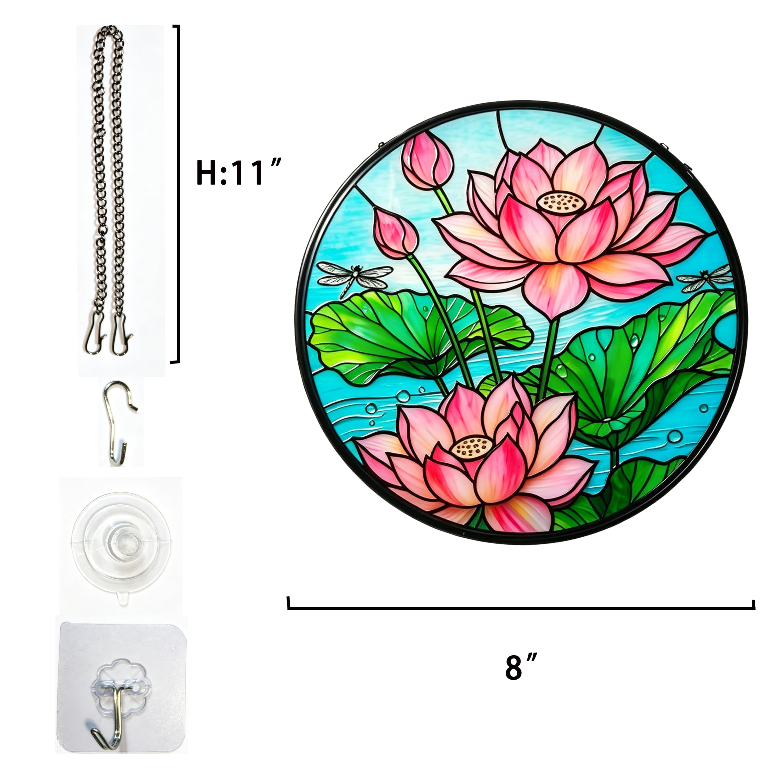 Acchiappasole a forma di fiore di loto da appendere alla finestra