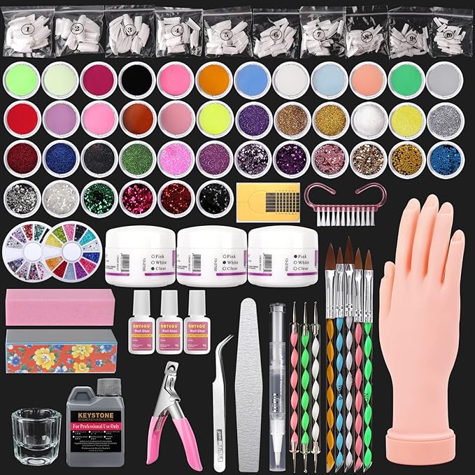 Nail Practice Hand for Acrylic Nails, Fake Training Hand