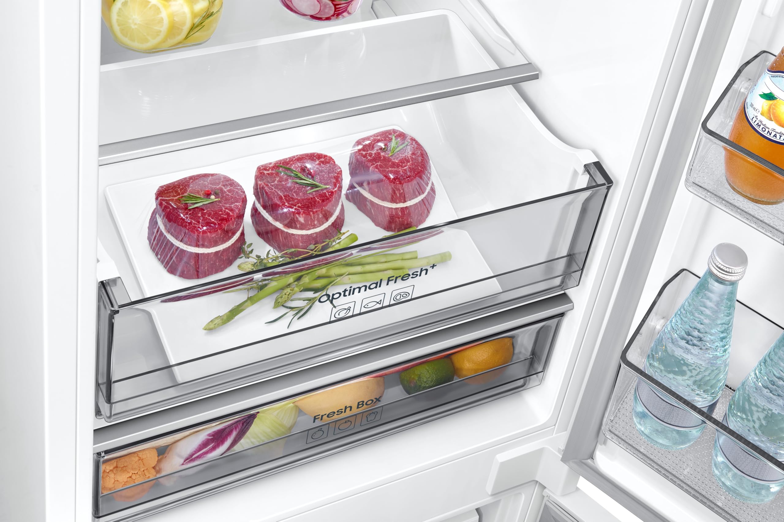 Samsung Frigorífico Combi AI 185.5cm All Around Cooling 344L Clase C Blanco RB34C600CWW/EF [Clase de eficiencia energética C]