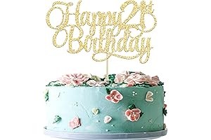 Sparkle-licious 21st Birthday Cake Topper: A Radiant Beacon on Your Milestone Moment