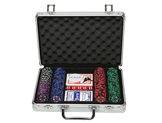 OMADA DT 40084 200 Chips Casino Game Set Clay Chips