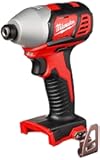 Milwaukee 2656-20 M18 18V 1/4 Inch Lithium Ion Hex Impact Driver with 1,500 Inch Pounds of Torque and LED Lighting Array (Battery Not Included, Power Tool Only)