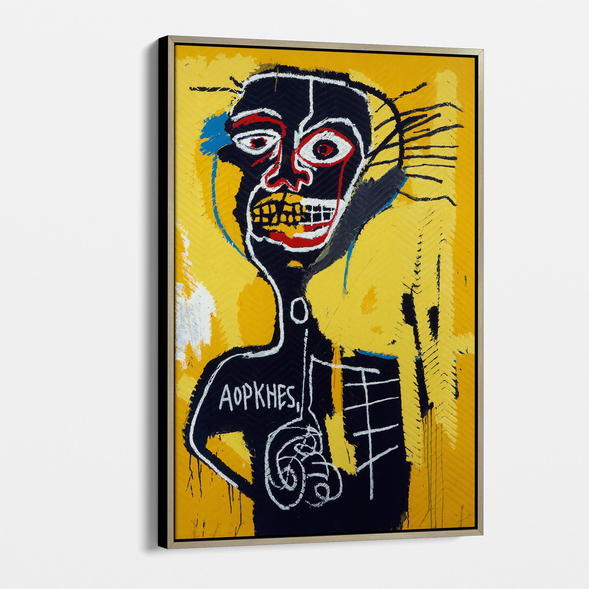 Jean-Michel Basquiat Art Print Cabeza Reproduction Wall Art Canvas