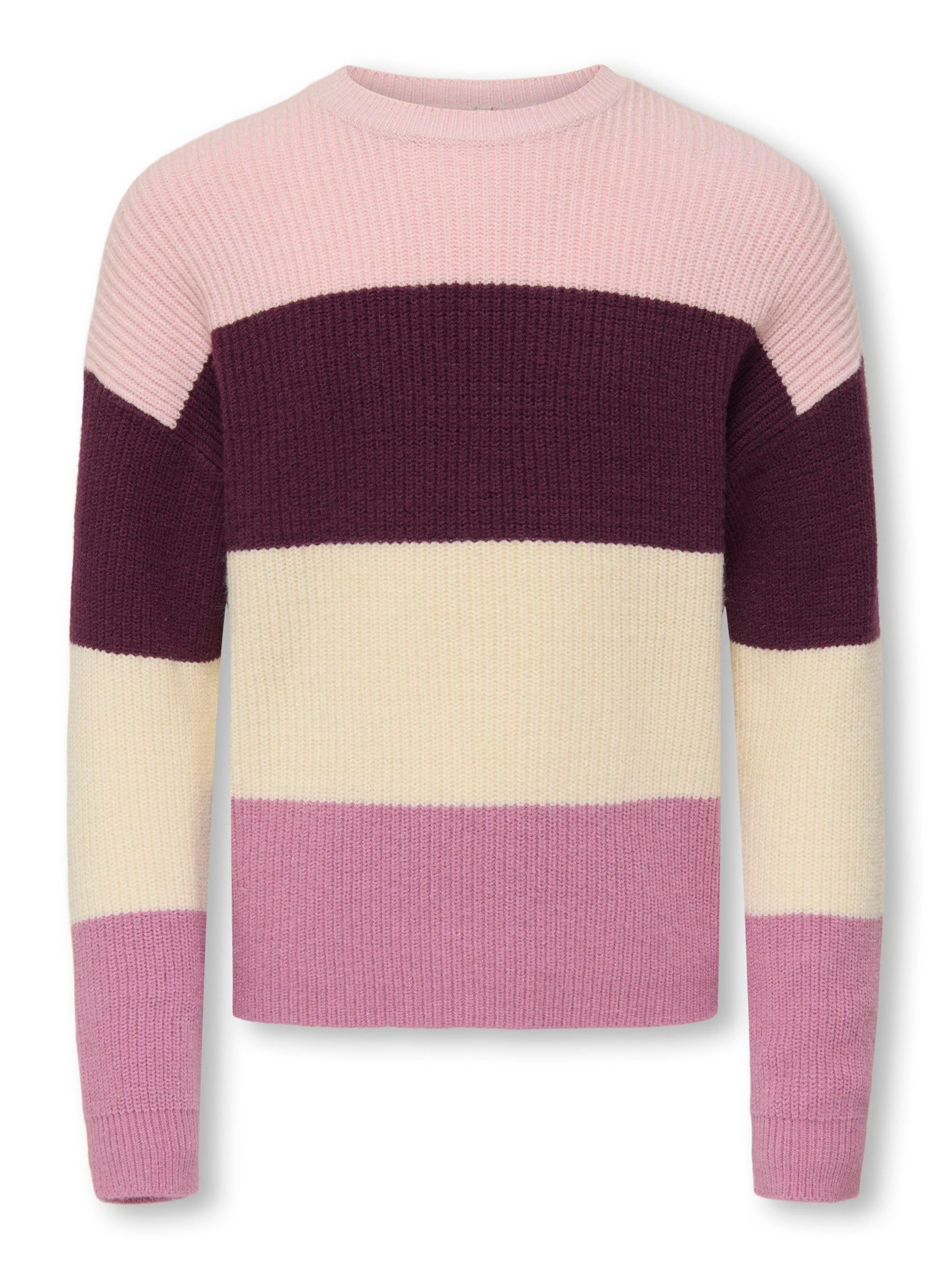 ONLY Knitted Pullover Striped Knitted Pullover con descuento