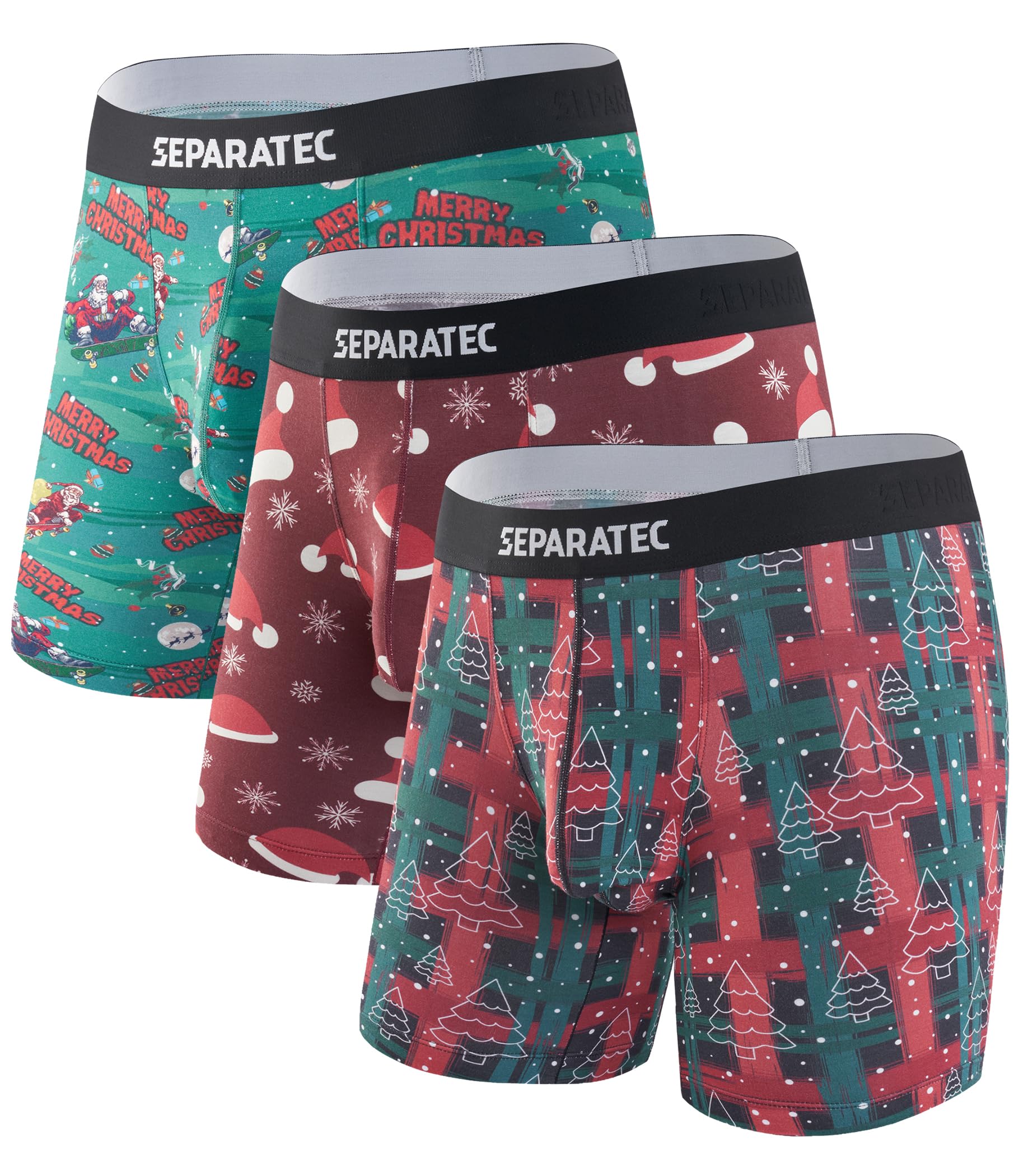 SEPARATEC Valentines Day Underwear For Men Dual Pouch Boxer Briefs Soft & Moisture Wicking Rayon From Bamboo Underwear men