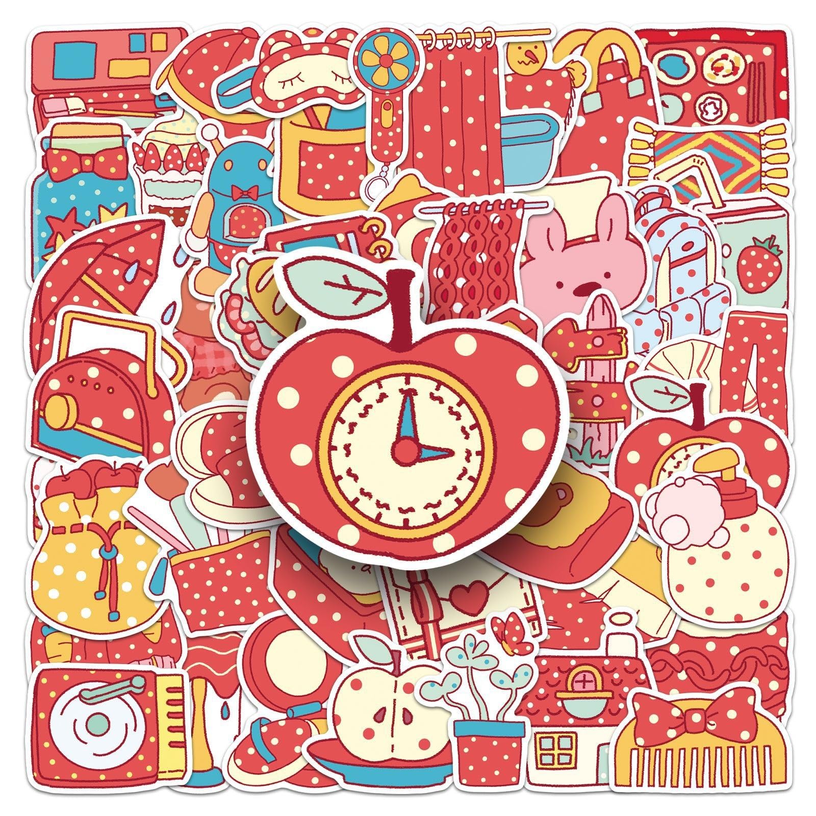 FGLFPXI 50-Pack Graffiti Stickers Waterproof Decorative Stickers for Phone Tablet Guitar Luggage Stationery