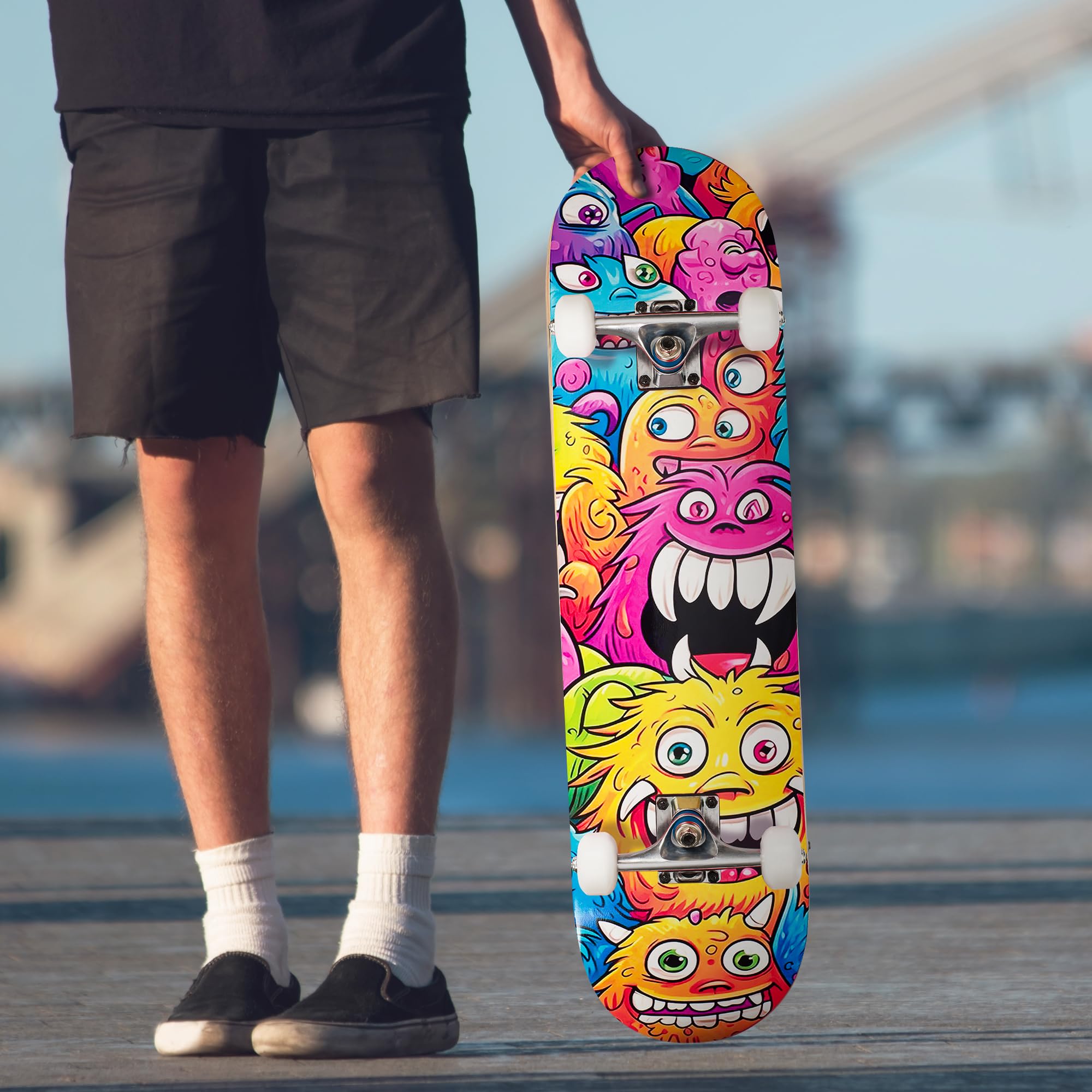 Sawyer Bikes Monopatín Skateboard 78cm x 20cm Niños Adolescentes