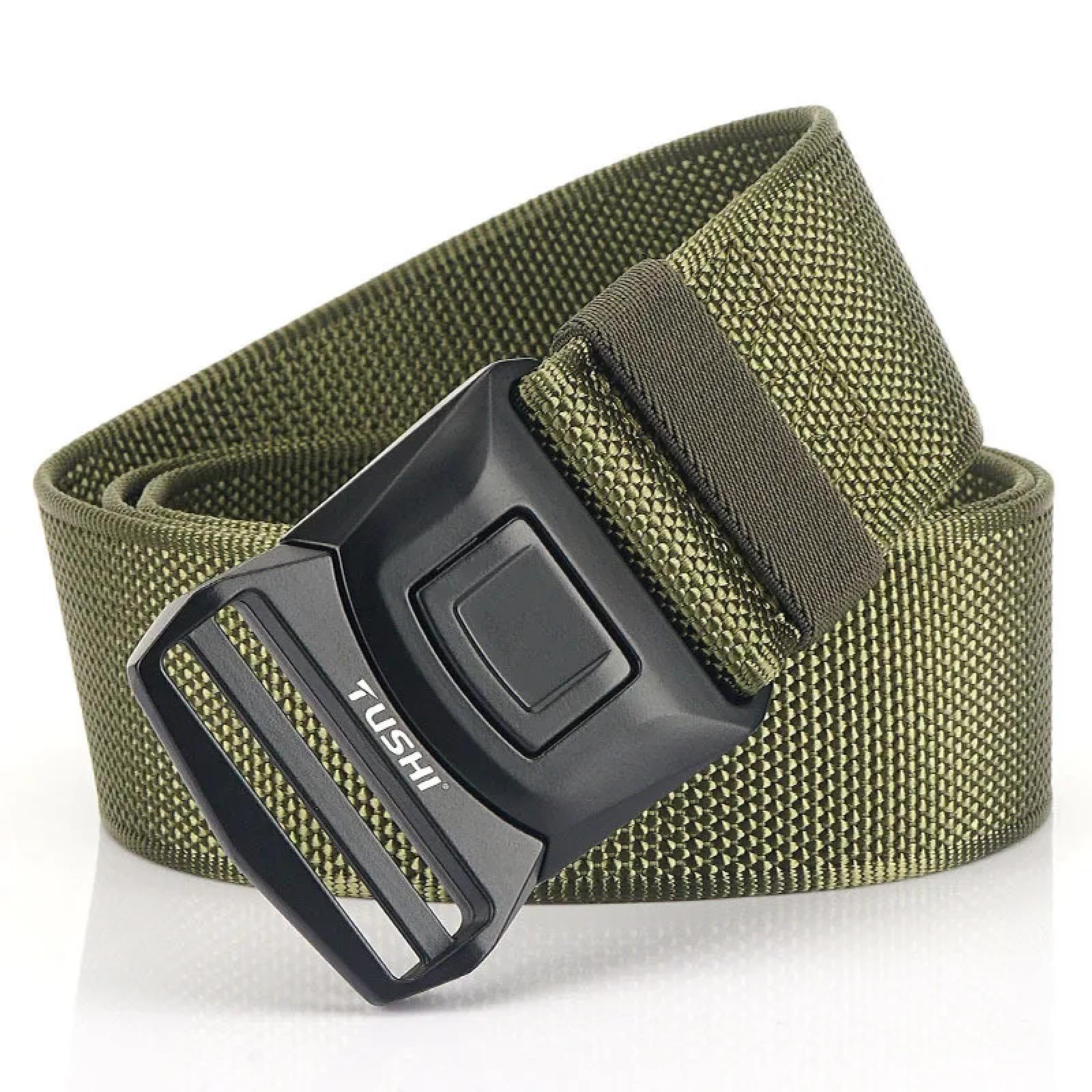 Cinturones Cinturón Táctico De 5 Cm De Ancho para Hombres Hebilla De Liberación Rápida De Aleación Antioxidante Cinturones Militares del Ejército Cintura Fuerte De Nailon para Exteriores