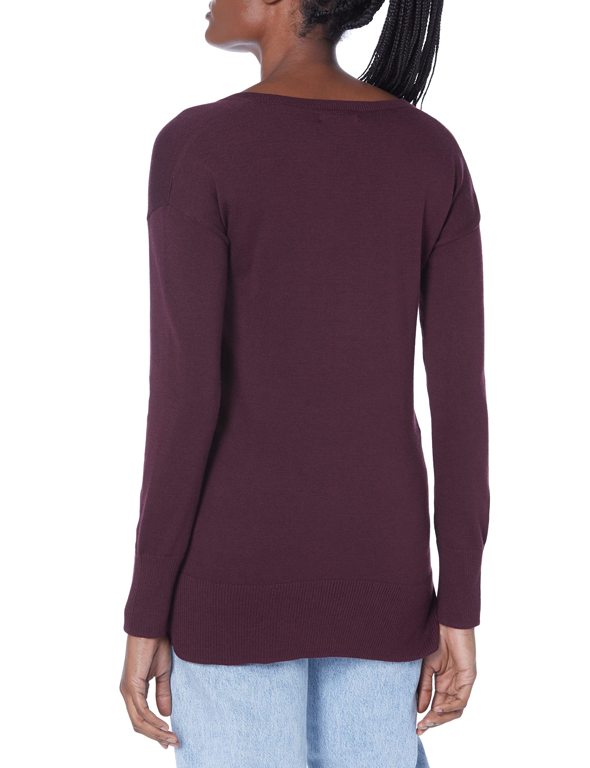 Amazon Essentials Maglione A Tunica Leggero A Maniche Lunghe Con Scollo A v (Disponibile In Taglie Forti) Donna
