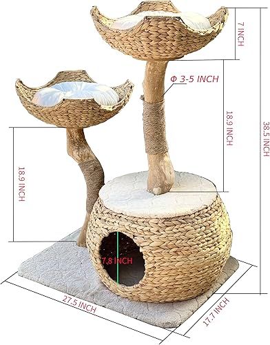 Miniatura 3 de BaoAn Foreco Torre de árbol para gatos grandes
