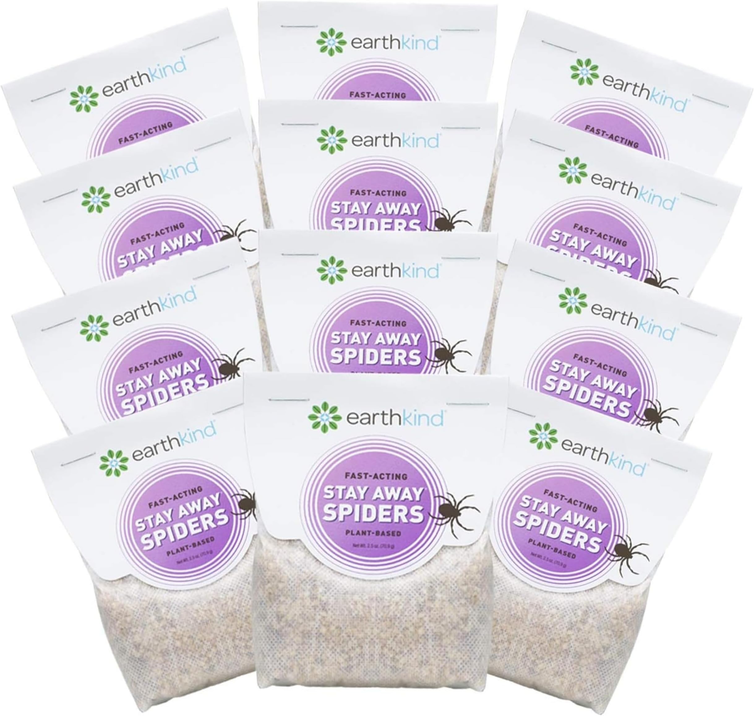 Stay Away Spiders Deterrent Pouches - Indoor Spider Deterrent for Attic, Crawl Space, Window Sill & More - with Plant-Based Ingredients & Essential Oils - 12-Pack