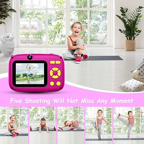 Miniatura 6 de hyleton Selfie con cámara para niños, regalos de cumpleaños de Navidad para niñasniños de 3 a 12 años, juguetes para niños pequeños para niños de 2